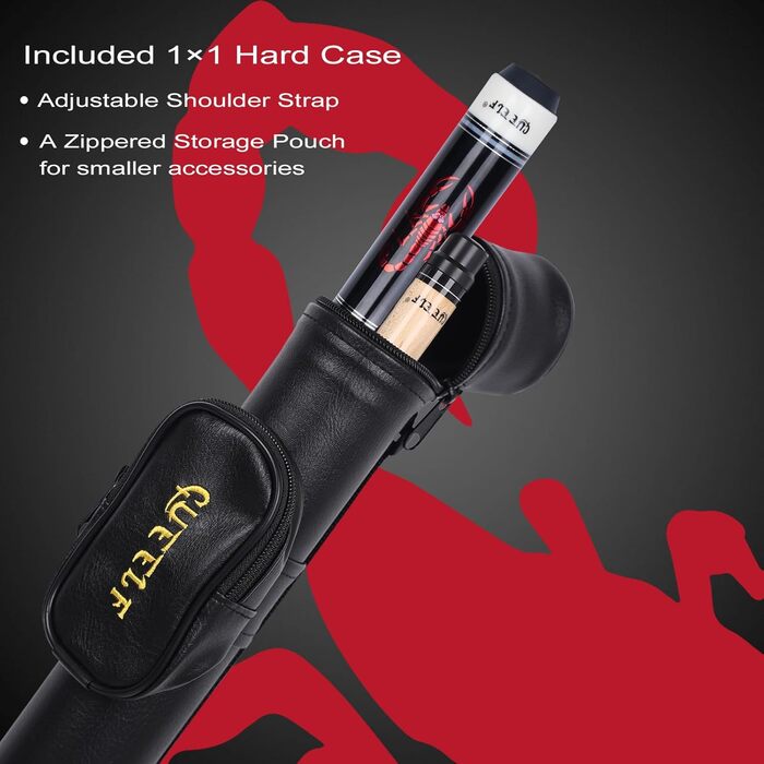 CUEELF Scorpion: Професійний бик-стік для більяру з канадського клена, 147.3 см, низька вага, 553-595 г