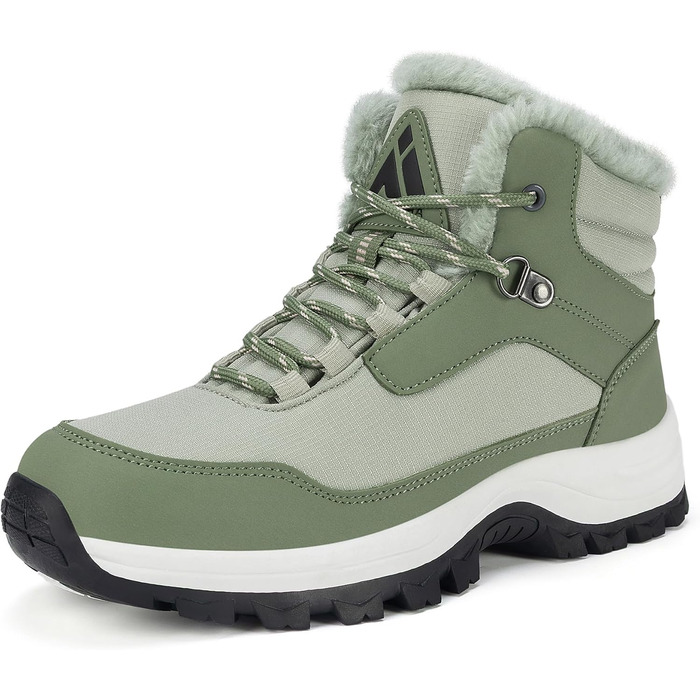 Зимові черевики Mishansha для жінок, утеплені, з антиковзким покриттям, для піших прогулянок, розмір 36-42, 38 EU, зелені