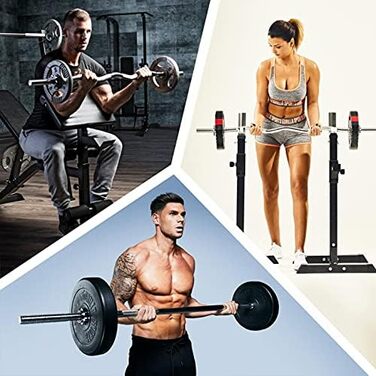 Комплект штанг GORILLA SPORTS: пряма 170 см, EZ-гриф 120 см, 30 мм, хромована сталь, зіркові та пружинні замки, сріблясто-чорний