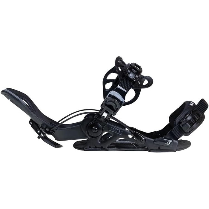 SP Core автоматичні сноуборд-кріплення Flow для жінок та чоловіків. Розміри: 39-41,5 EU. Підходять для фрістайлу та фрірайду. Колір: Gunmetal.