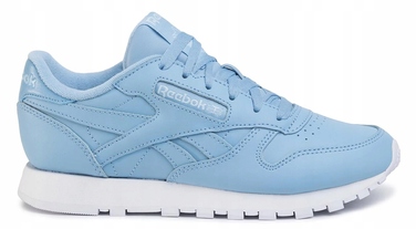 Жіночі шкіряні кросівки Reebok Classic Leather CL LTHR, сині, розмір 35,5