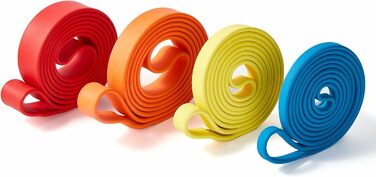 Опори гумові для фітнесу Resistance Bands (набір 3 шт) з натурального каучуку, антиковзкі, для силових тренувань, кросфіту, йоги