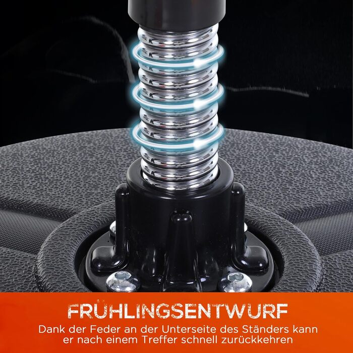 Боксерський мішок HOMCOM на стійці, регульована висота 136-154 см, з боксерськими рукавичками, для підлітків та дорослих, для фітнесу та зняття стресу, чорний + червоний