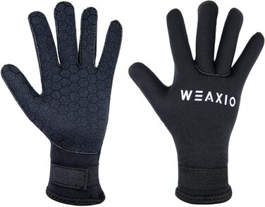 WEAXIO Неопренові рукавички для плавання та дайвінгу 3мм/5мм, чоловічі/жіночі, зимові терморукавички преміум-якості, рукавички для плавання XL 5мм