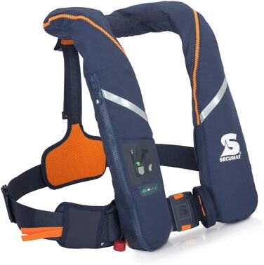 Автоматичний рятувальний жилет Secumar Survival 275 Harness, темно-синій/помаранчевий