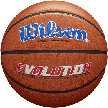 Баскетбольний м’яч Wilson Evolution, розмір 7, 29,5'', для гри, США