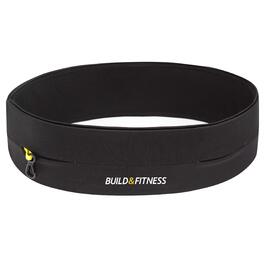Поясна сумка-органайзер для бігу Build & Fitness (чорний). Тримач для телефону, ключів, зручна та легка для iPhone та Samsung
