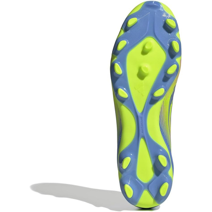 Бутси для футболу Adidas F50 League Unisex Multi Ground (47 EU, Синьо-жовто-рожеві)