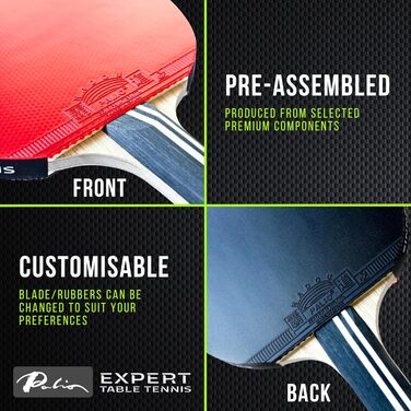 Набір тенісних шашок Palio Legend 3.0 з кейсом | ITTF-сертифікований | Максимальна потужність, швидкість та обертання (2 шт.)