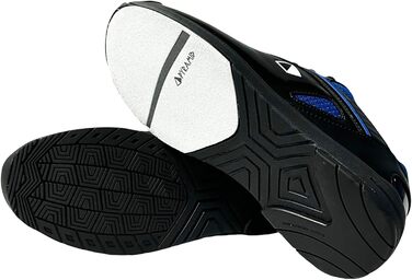 Боулінгіві черевики Pyramid Men's Ra Pro чорного та royal blue кольору для правої руки, 45 EU