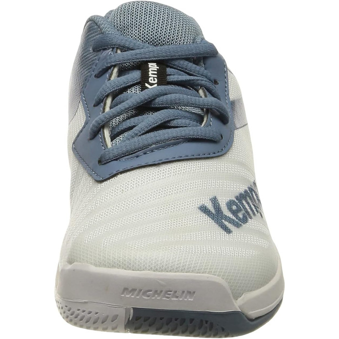 Дитячі гандбольні кросівки Kempa Wing 2.0 Junior - біло-сталево-блакитні (28 EU, вузька колодка)