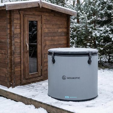 Аквастік BrrFree – Ванна для криотерапії 382л – Криованна для холодної терапії та відновлення – Міцна конструкція Drop-Stitch – Для саду та тераси