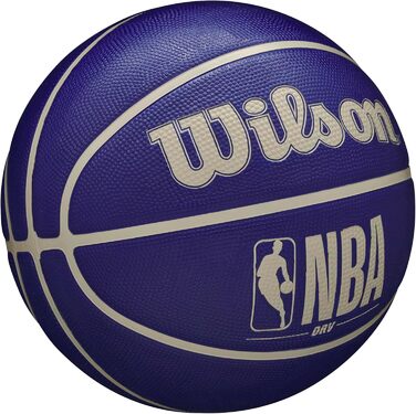 М'яч баскетбольний Wilson NBA DRV Outdoor - розміри 3, 5, 6, 7 (індиго/бежевий)