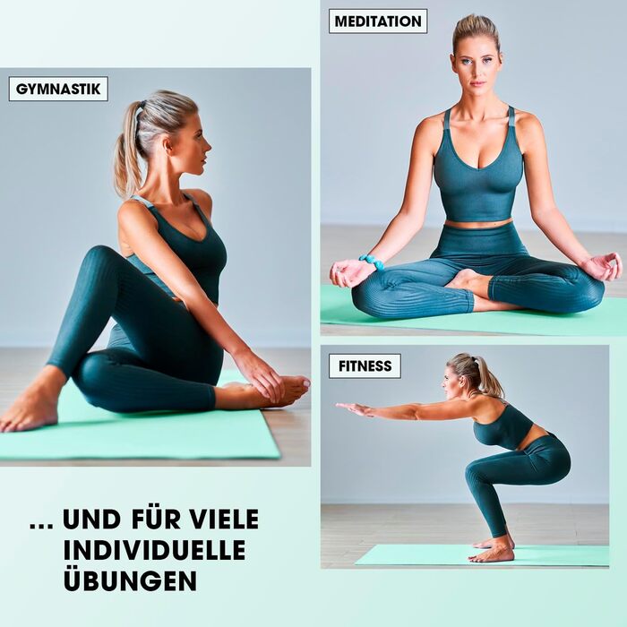 Фітнес килимок DoYourFitness: антиковзаюча поверхня, 183x61 см або XXL 190x100 см, товщина 0,8-2 см. Для занять фітнесом, йогою та гімнастикою. Підходить для дому та вулиці.