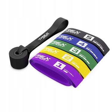 Набір еспандерів-гумок Trex Sport TX-005PBA, 2,5-25 кг, 5 шт.