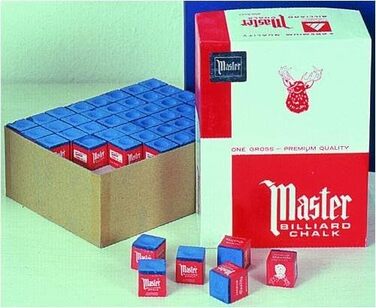 Крейда для більярду Master GamePoint Original (США), синя, 144 шт. у коробці