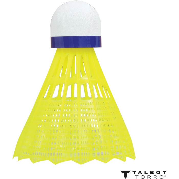 Badmintonbälle Talbot-Torro Tech 350 - 3 або 6 шт. в упаковці, різні кольори/швидкість, нейлонові, для гри в приміщенні та на вулиці