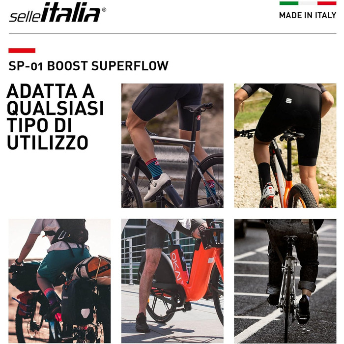 Сідло для велосипеда Selle Italia SP-01 Boost Superflow, біле, унісекс, універсальний розмір