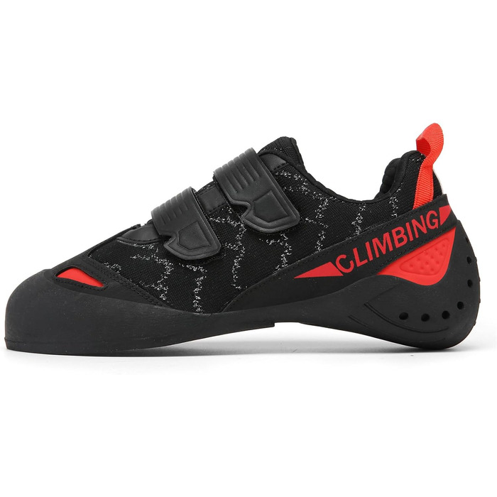 Кріпи для скелелазіння чоловічі/жіночі/юніорські, для початківців та професіоналів, боулдеринг, тренувальні, чорні (44 EU)