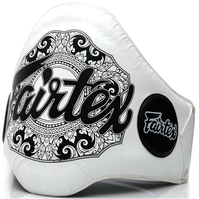 Захисний пояс Fairtex BPV-2 білий для живота, Муай Тай, MMA, тайський бокс