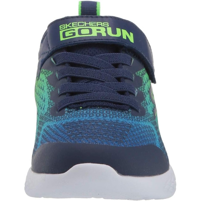Дитячі кросівки Skechers Go Run 600 Baxtux, 37 EU, темно-синій, сітка, синтетика, оздоблення лайм