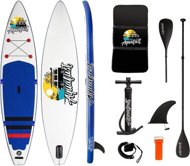 Надувна SUP-дошка для туризму AQUALUST 11'6, 350x81 см, весло, ISUP