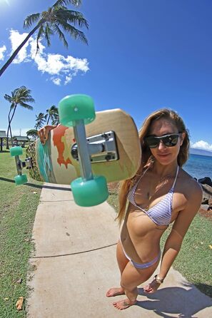 JUCKER HAWAII Скейтборд City Cruiser з дерева для дітей та дорослих, міні лонгборд WOODYBOARD PONO, комплектний