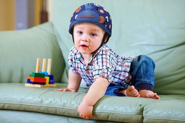 Дитячий захисний шолом SafeheadBABY для малюків — легкий, дихаючий, регульований, для безпеки під час повзання і ходьби
