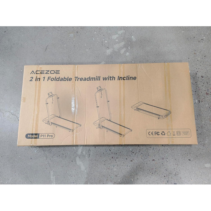 Біговий доріжка для дому з нахилом 5 в 1, 12% нахил, 2.5HP, складана, для дому та офісу, LED-дисплей, до 136 кг, без встановлення (чорно-біла, 137.01*71.81*13.00 см)