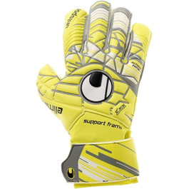 Воротарські рукавички Uhlsport Elm Unlimited Soft SF 9.0 Lite, флуо-жовті/сірі, для чоловіків