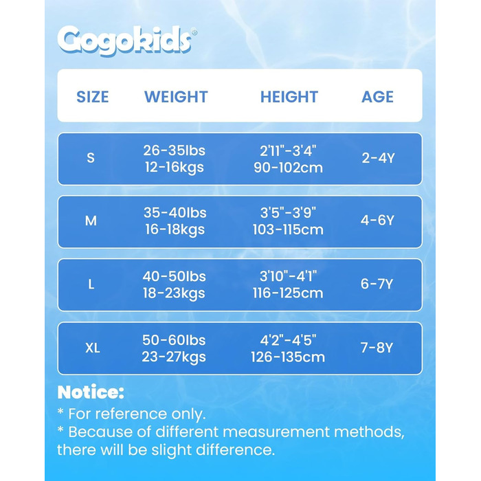 Дитячий плавальний жилет Gogokids для хлопчиків і дівчаток, синій з дельфінами, для навчання плаванню, розмір L