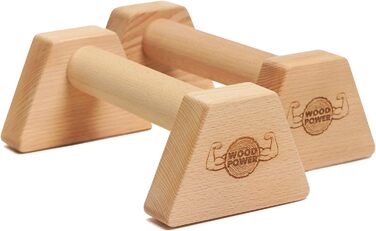 Дерев'яні бруси WOODPOWER PowerBars для віджимань і стійки на руках, нековзкі паралетси для кросфіту, йоги, калістеніки, для дому та вулиці
