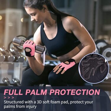 Спортивні рукавички ELLIEX для тренувань: фітнес, важка атлетика, велоспорт, кросфіт (рожеві, M)