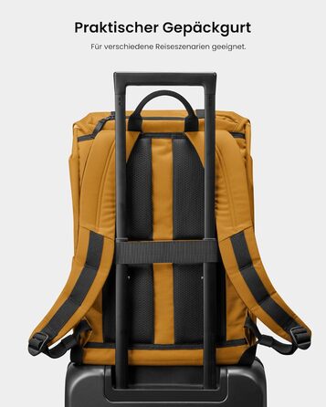 Рюкзак tomtoc для ноутбука 13-15,6'' 22 л, жовтий, міський, для жінок і чоловіків, класичний, для школи, університету, повсякденний