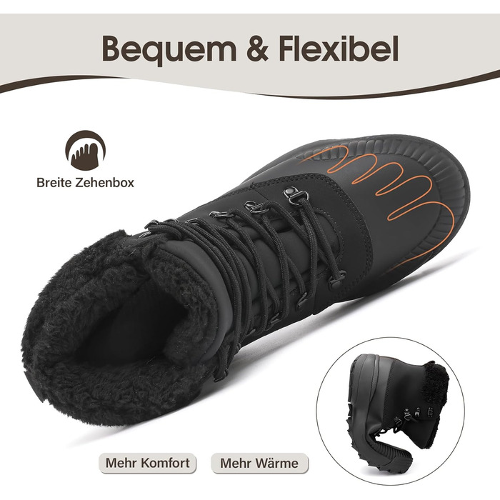 Зимові черевики без шнурівки з підкладкою, водонепроникні черевики до щиколотки для жінок, теплі снігові черевики з неслизькою підошвою, розмір 37-42, зелений (39 EU, чорний)