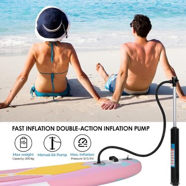 SUP дошка для веслування 305x76x15 см, Stand Up Paddle Set, Преміум Комплектація, для дорослих та підлітків, до 200 кг