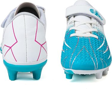 Дитячі футбольні бутси з шипами, професійні, для хлопчиків та дівчаток, розмір 35 EU, біло-блакитні