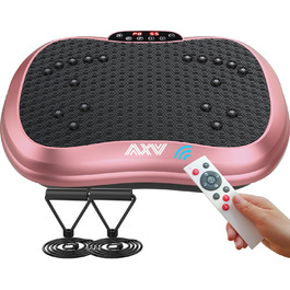 Віброплатформа для тренувань AXV, Mini-Fitness, Лімфодренаж, Схуднення, Формування, Тонінг, Домашні тренування, Рожевий колір