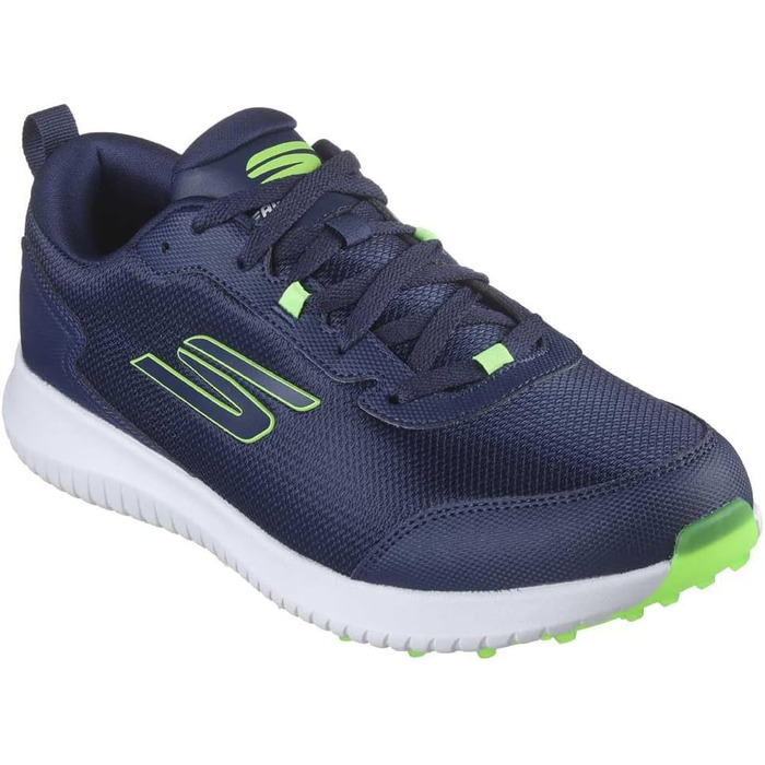 Чоловічі гольф-туфлі Skechers Max Fairway 4 без шипів, 42.5 EU, темно-синій/лаймовий