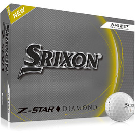 Гольф-м'ячі Srixon Z-Star Diamond 2, унісекс, білий, універсальний розмір
