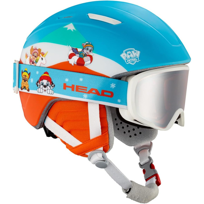Дитячий комплект: шолом і маска Head MOJO PAW для лиж та сноуборду, дизайн Paw Patrol, червоно-синій, розмір XXS
