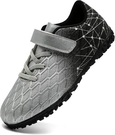 Дитячі футбольні бутси Kinder для залу та вулиці: Indoor/Outdoor, Kunstrasen, Futsal, 32 EU, Сріблясті
