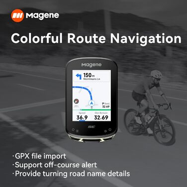 Велокомп'ютер Magene C506SE GPS із навігацією, водонепроникний, кольоровий екран 2,4