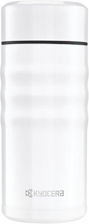 Kyocera TWIST TOP ізольована пляшка для напоїв з керамічним покриттям, безпечна, герметична, легка, стильна, перлова, 350 мл