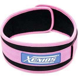 Жіночий атлетичний пояс Xenios USA 4 дюйми Ergo WOD, 80 см, рожевий, XS