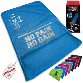 Рушник для фітнесу C.P. Sports: мікрофібра, фіксація, кишеня, для занять у спортзалі, тренувань, м'який, великий, для жінок та чоловіків, 5 кольорів