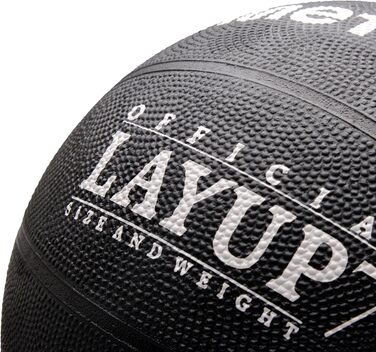 М'яч для баскетболу Meteor Layup Kinder Mini розмір 7 (чорний) - ідеальний для дітей 4-8 років, для тренувань