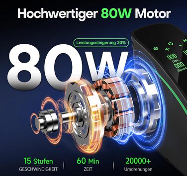 Еліптичний тренажер під стіл, компактний електричний велотренажер для ніг, 15 рівнів швидкості, тихий, для літніх людей