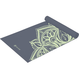 Йога мат Gaiam Premium 5 мм – антиковзка тренувальна килимок для йоги, пілатесу та фітнесу (172,7 x 61 x 5 мм), колір Cool Mint Point