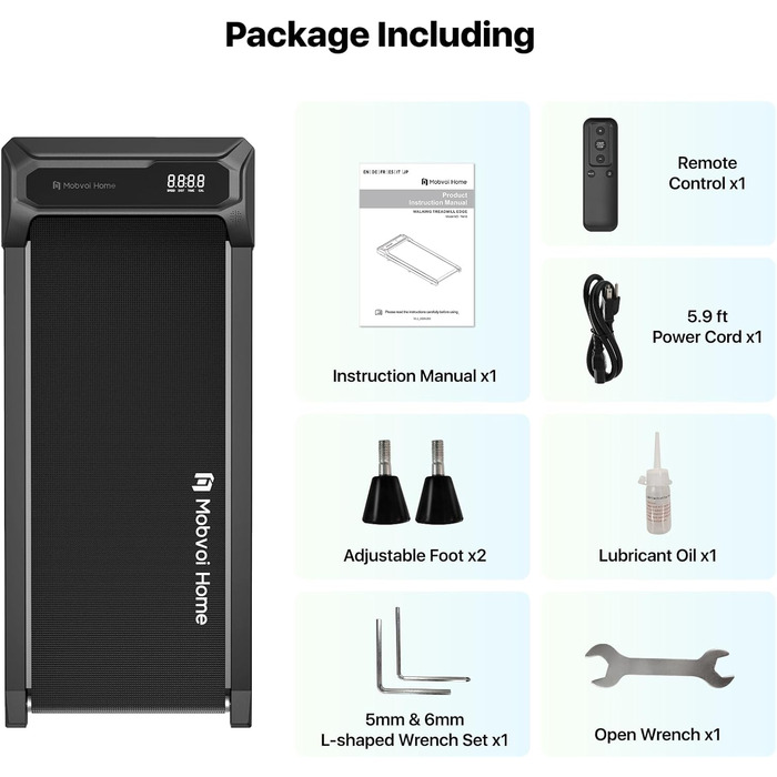 Walking Pad Edge: Компактний біговий тренажер для дому та офісу, 6 км/год, 120 кг, з пультом керування та підтримкою Zwift/Kinomap